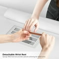 thumbnail image 4 of Ktaxon Double Nail Desk with Electric Dust Collectors, 5 Drawers, 2 Cabinets, White, 4 of 8