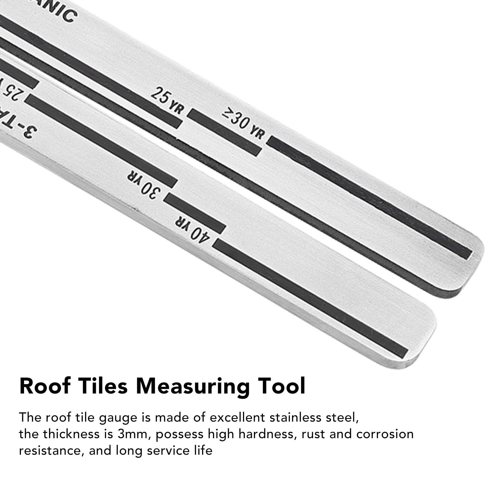 Shingle Gauge Thickness Tool, Stainless Steel Shingle Gauge Corrosion