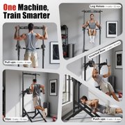 Sportsroyals Power Tower Pull Up Bar Station, 450LBS Stable Pull Up Dip Station for Home Gym | FED Fitness