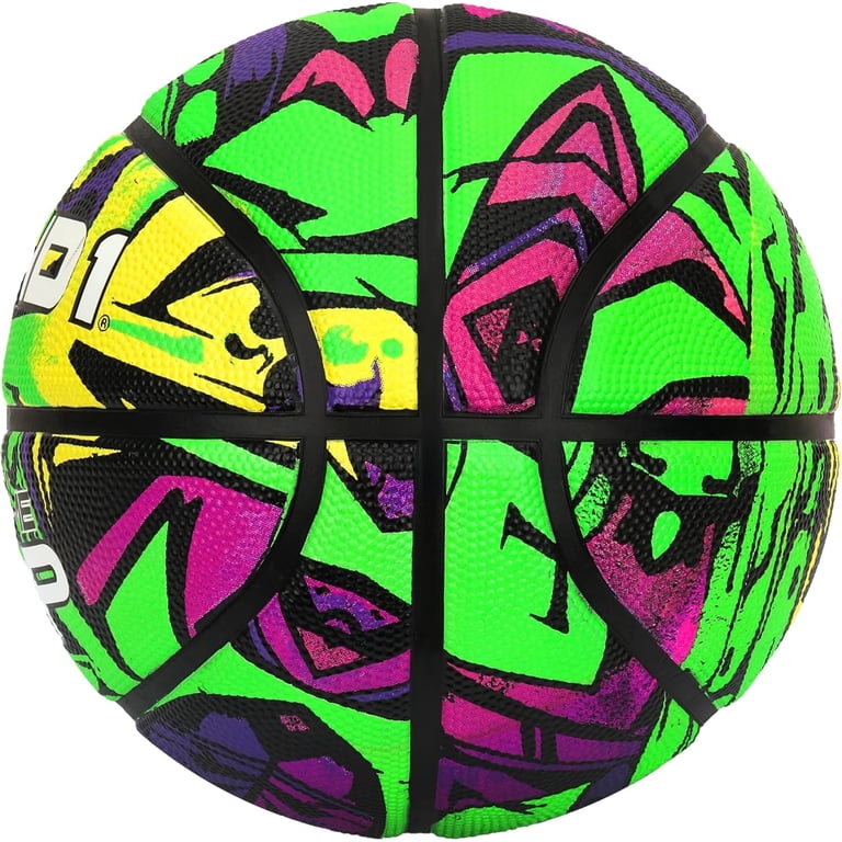 AND1 Supreme Grip Rubber Basketball, Size 7, Deep Channel