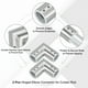 thumbnail image 3 of Conector de Varilla de Cortina de Esquina Uxcell, 2 Pcs Conector de Varilla de Cortina de 90° para Varilla de 1", Plata, 3 of 5