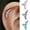 AB Multicolor, variant on 1Pc Women Rhinestone Cartilage Helix Tragus Ear Stud Earring Piercing Jewelry