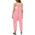 thumbnail image 2 of Kids Sleeveless Solid Color Casual Jumpsuit Spaghetti Strap Girls Romper, 2 of 2