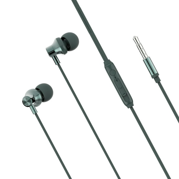 Hi-Fi Sound Wired Earphones for Samsung Galaxy A13 5G A03s Phones - Headphones Handsfree Mic Headset Metal Earbuds