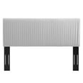 thumbnail image 3 of Modway Eloise Channel Tufted Performance Velvet Twin Headboard in Light Gray, 3 of 10