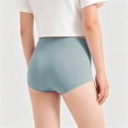 thumbnail image 3 of zbxnLI Cotton Underwear for Womens Seamless Midi Waist Boxer Briefs Comfy Breathable Stretchy Ladies Boyshorts, 3 of 6