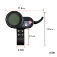 thumbnail image 5 of 36V 48V 52V 60V 6 Pins Lcd Display Throttle Accelerator For Jp Electric Scooter Abs Waterproof Speedometer Dashboard Black 11.4X10.5Cm/12.7X11Cm Style 1, 5 of 10