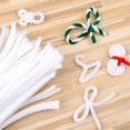 thumbnail image 5 of 160 Pieces White Pipe Cleaners, Christmas Craft Pipe Cleaners, Pipe Cleaners Chenille Stem, Pipe Cleaners Bulk, Art Pipe Cleaners for Creative Home Decoration Supplies Arts and Crafts Project, 5 of 5
