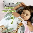 thumbnail image 2 of KAINSY Personalized Elephant Nap Mat With Custom Name, Pillow, and Blanket for Kids. Ideal for Daycare and Preschool, Easy to Wash.(Cushions + Pillows22.5"x55"+Blanket size: 33.5" x 45"), 2 of 8