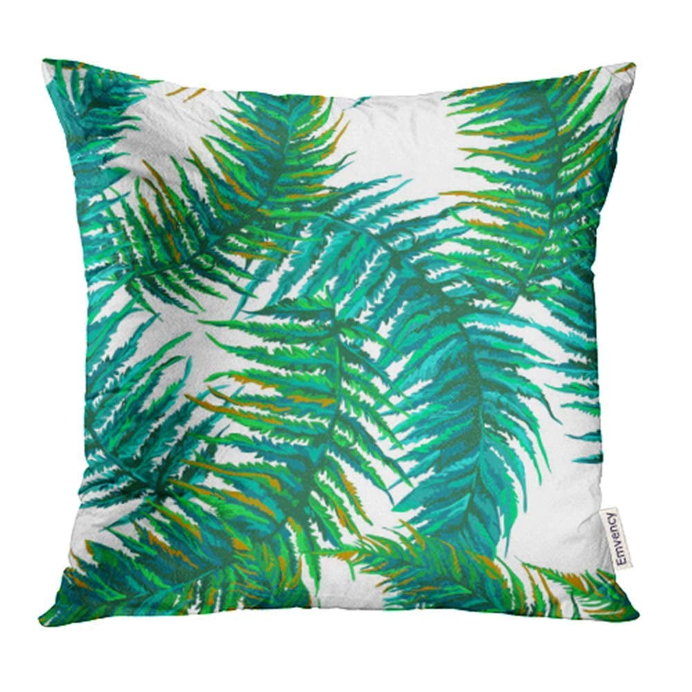 ARHOME Green Leaf Exotic Tropical Leaves Colorful Vintage Flowers