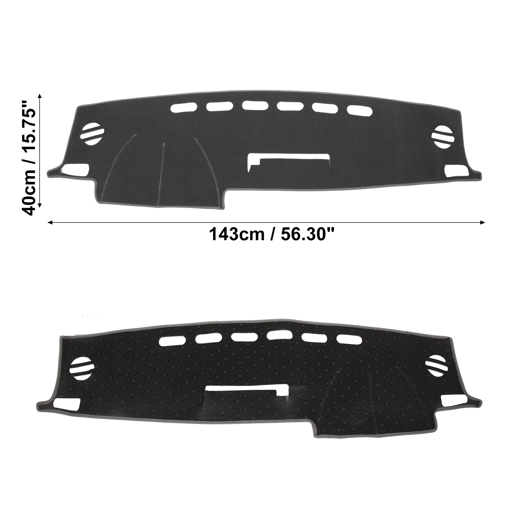 Unique Bargains Dashboard Cover Gray Black Polyester Non-slip Mat Protector Carpet Sun Proof for Toyota RAV4 2013-2018