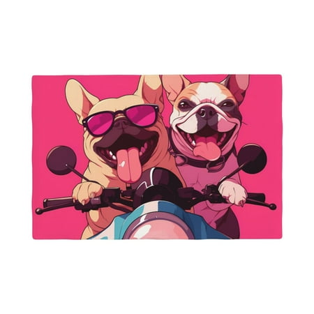 

Placemats Set of 4 / 6 Cool French Bulldog No.106 Placemats for Dining Table Indoor/Outdoors Heat Resistant Washable Placemats 18 x 12