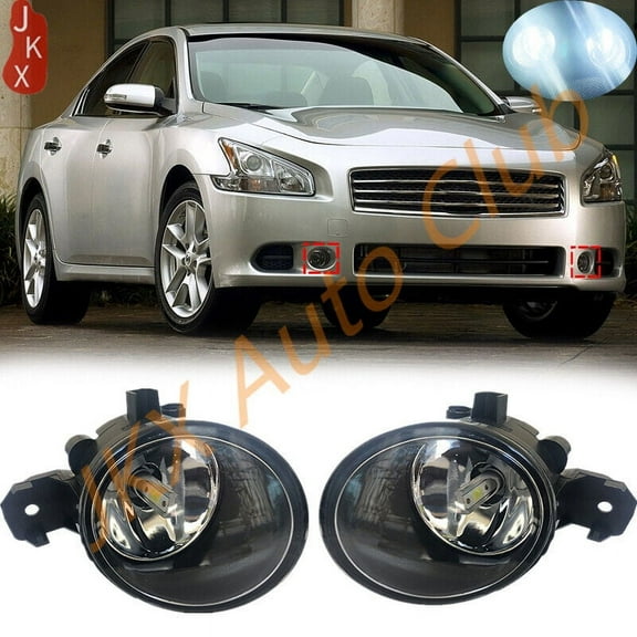 For Nissan Maxima 2007-2014 2PCS Right & Left Front Bumper LED Fog Lights Lamp e
