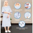 thumbnail image 4 of Gata de paciente Lux Care, mezcla de algodón de primera calidad, 2XL, unisex, paquete de 2, 4 of 9