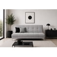 thumbnail image 1 of Sofa Cama El Bazar Store Karla color Gris Plata Futon 3 posiciones Matrimonial, 1 of 6