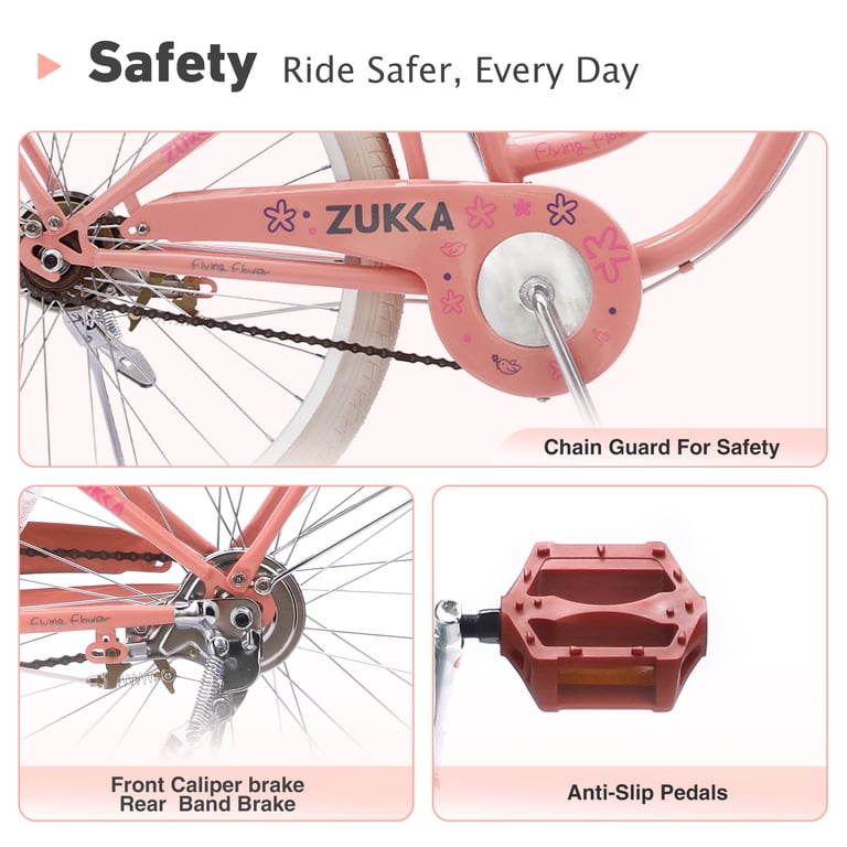 Meghna 24 inch Cruiser Bike Single Speed Dual Brake with Woven