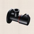 thumbnail image 5 of Brass Flow Control Water Pressure Reducing Controller Hand Held Sprayer Shower Head Shut Off Stop Switch Control (Black and Red), 5 of 5