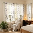 thumbnail image 6 of Rod Pocket Scalloped Floral Embroidered Sheer Curtain,Tie Up Light Filtering Balloon Window Drape for Bedroom,Living Room,Kitchen,Cafe Decor, 6 of 6