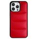 thumbnail image 1 of For iPhone 14 Pro Case Carbon Fiber Puffer Jacket Leather TPU Shockproof Phone Cover - Black, 1 of 5