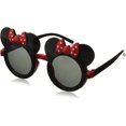 thumbnail image 2 of (Marco negro/marco rojo) Gafas de sol con forma de oreja de ratón para niños, gafas de sol con forma de lazo, modernas para niños, para tomar fotografías y caminar por la pasarela. Las gafas para ni, 2 of 5