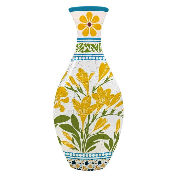 3D Puzzle Vase DIY Kit - Educational Flower Arrangement Toy for Kids’ Birthday Gifts & Living Room Decor