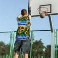 thumbnail image 5 of Sikiie Landscape With Sunflowers Basketball Jersey Reversible Men's Mesh Athletic Sports Shirts Training Practice S-4XLX-Large, 5 of 6