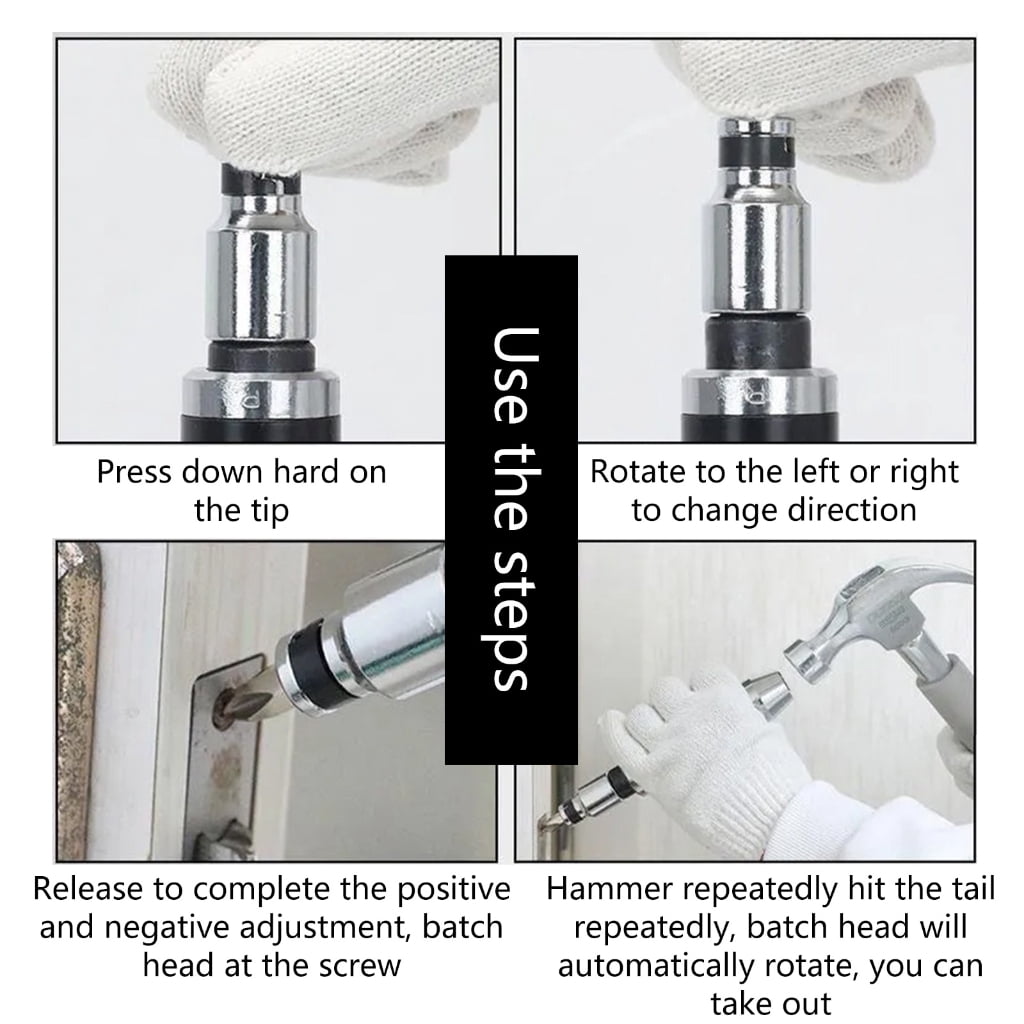 ROZYARD Quality 1/4 Drive Impact Driver for Household Maintenance Home Repair Tool
