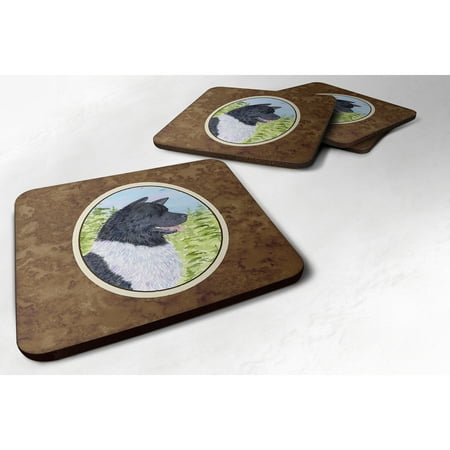 

Carolines Treasures SS8670FC Akita Foam Coaster Set of 4 3 1/2 x 3 1/2 multicolor