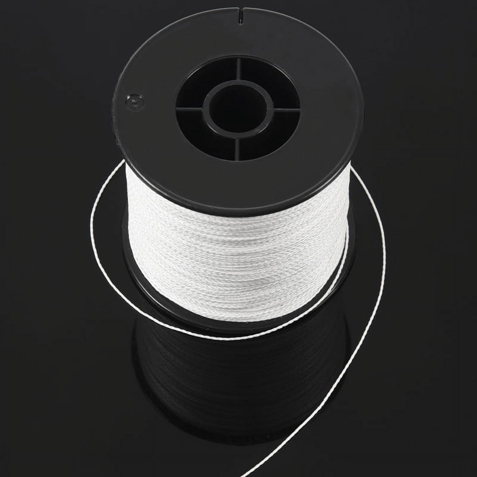 4pcs 500M 100LB 0.5mm Super Strong Braided Fishing Line PE 4 Strands Color:White,4 x Fishing Line,White