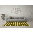 thumbnail image 3 of Ahgly Company Indoor Rectangle Abstract Yellow Contemporary Area Rugs, 7' x 9', 3 of 4