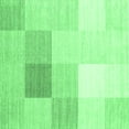 thumbnail image 1 of Ahgly Company Indoor Square Abstract Emerald Green Contemporary Area Rugs, 5' Square, 1 of 4