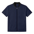 thumbnail image 5 of LIaqionyy Mens Short Sleeve Jacket Casual Summer Zip up Solid Color Outerwear Workout Jackets with Pocket, 5 of 8