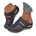 thumbnail image 1 of IUJSOY Sabots pour Femmes à Enfiler Chaussures Bout Fermé Mules de Pêcheur Semelle de Propreté Compensées Sandales à Talon Bas, 1 of 9