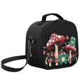 thumbnail image 2 of Jeiento Frog Lunch Bag Insulated Cooler Lunch Box with Shoulder Strap Portable Small Tote Bag to Keep Food Cold and Hot Mushroom School Lunchbox for Girls Boys Kids, 2 of 6
