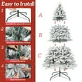 thumbnail image 3 of Firstness 7.5ft Pre-Lit Artificial Christmas Tree Snow Flocked Xmas Tree with 600 LED Lights, 3 of 9