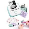 thumbnail image 1 of Mini impresora de etiquetas T02, impresora portátil pequeña con 3 rollos de papel, impresora de pegatinas para estudio, notas, imágenes, fotos, diarios, bricolaje, compatible con teléfono y tableta, 1 of 5