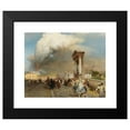 thumbnail image 2 of Oswald Achenbach 24x20 Black Modern Framed Museum Art Print Titled - Outbreak of the Vesuvius, 2 of 5