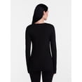 thumbnail image 3 of ClimateRight by Cuddl Duds Women’s Essential Base Layer Livaeco Jersey Long Sleeve Crewneck Top, 3 of 5