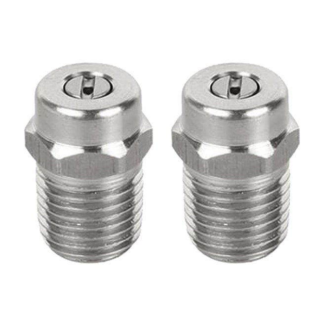 2 piezas boquilla de pulverización de NPT 25 degree boquilla de pulverización limpiador de piezas de arandela Cola Punta de boquilla de pulverización de alta presión