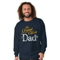 thumbnail image 3 of Fathers Day The Original Classic Dad Men's Crewneck Sweatshirt Brisco Brands S, 3 of 6