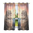 thumbnail image 2 of Cat Trees Moutain Iceberg Blackout Curtains Thermal Insulation 63 inch Grommet for Bedroom Living Room Bathroom Kitchen Windows 2 Pack, 2 of 6