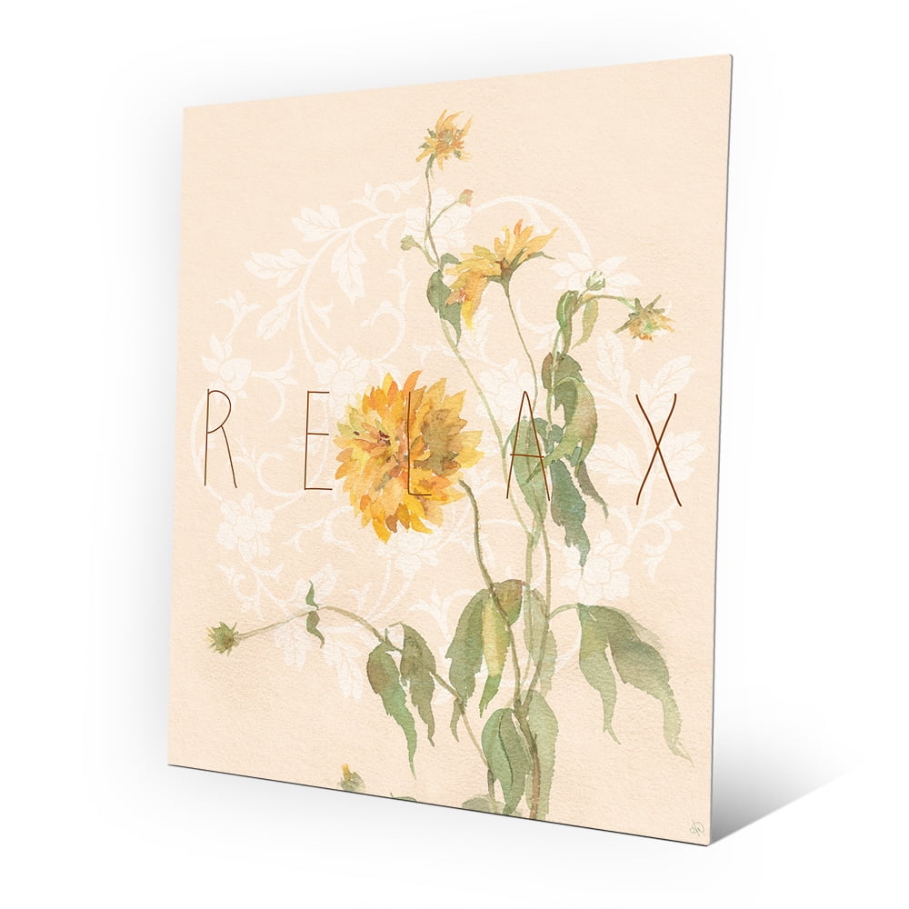 Chrysanthemum Zinnia Flowers Floral Wall Art Matt Vinyl Sticker Cupboard Decal