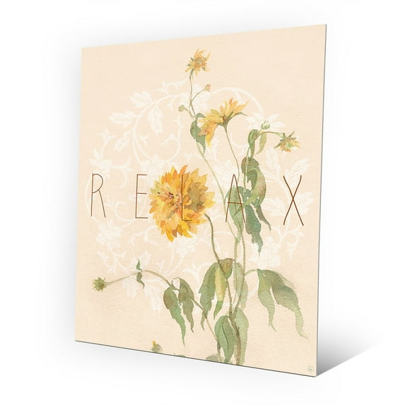 Relax Flowers | 20" x 24" Metal Wall Art