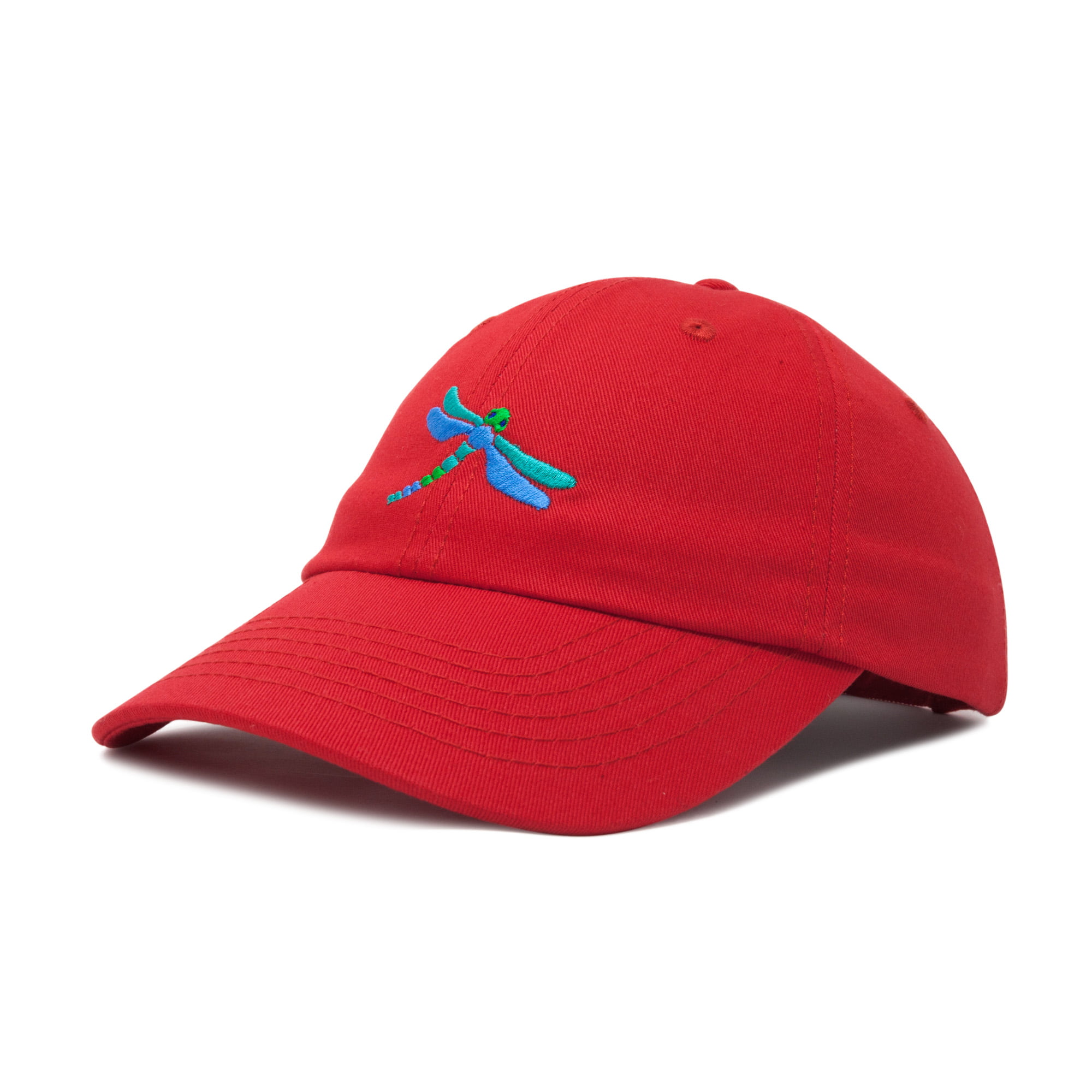 Art Design Dragonfly Lightweight Unisex Baseball Caps Adjustable Breathable Sun Hat for Sport Outdoor Black