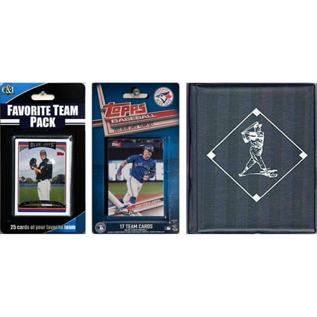 Sports Prayer Card - C & I Collectables MLB Toronto Blue Jays Licensed 2017 Topps Team Set and Favorite Player Trading Cards Plus Storage Album