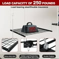 thumbnail image 4 of CQSXDA Heavy-Duty Overhead Garage Storage Rack 4x4 FT, 250LB Capacity, Crank-Down System(Self-installation required), 4 of 12