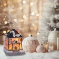 thumbnail image 4 of Steadline LED Illuminated Christmas Resin Village House - Warm Light Micro Landscape Decor for Desktop, Shelf and Holiday Display - Cozy Festive Home Decoration, 4 of 6
