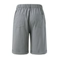 thumbnail image 5 of TIANZEN Womens Casual Solid Cargo Pants Shorts Zipper Button Pockets Pleated Casual Pants Womens Athletic Shorts Pack Ski Pants Women Short, 5 of 5