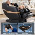thumbnail image 4 of Artist Hand Full Body Zero Gravity Massage Chair Recliner with 10 Fix Rollers, 6 Modes, Bluetooth Speakers, Waist Heating, Foot Roller Massage, Airbags, 4 of 7