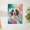 thumbnail image 2 of Funny Watercolor Adorable English Springer Spaniel Peeking Through Torn Paper Effect Vertical Matte Canvas Poster Springers Dog Lover Gifts Wall Art Home Decor - 00026, 2 of 5
